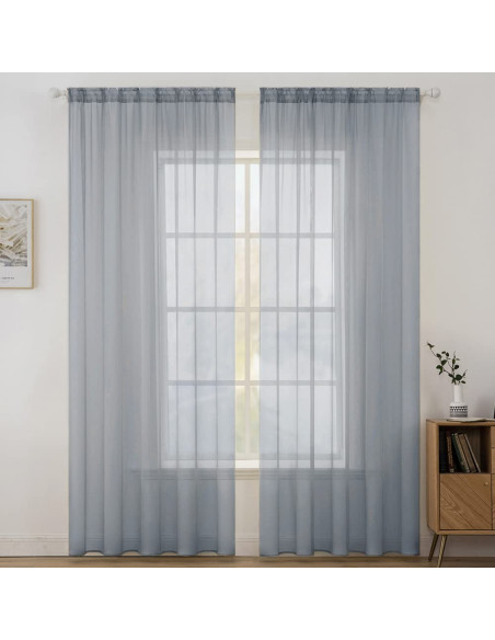 Set 2 perdele gri, negru, portocaliu, ciocolata