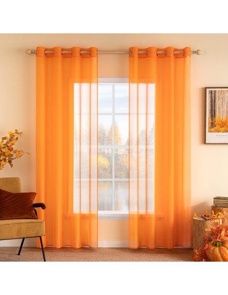 Set 2 perdele gri, negru, portocaliu, ciocolata