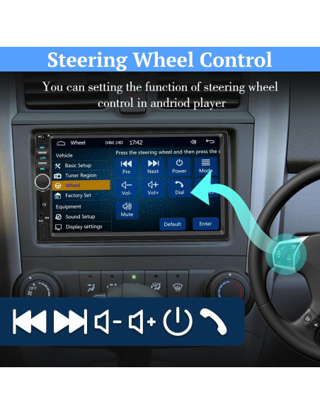 Auto Radio MP3 Bluetooth cu Touchscreen