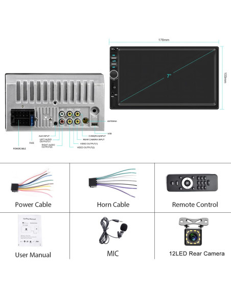 Auto Radio MP3 Bluetooth cu Touchscreen