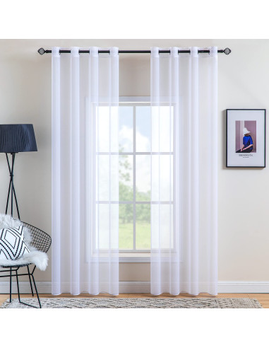 Set  2 perdele voal diverse culori