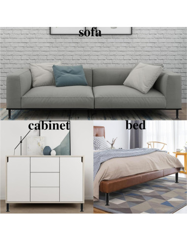 Set de 4 picioare de mobilier, reglabil pe...