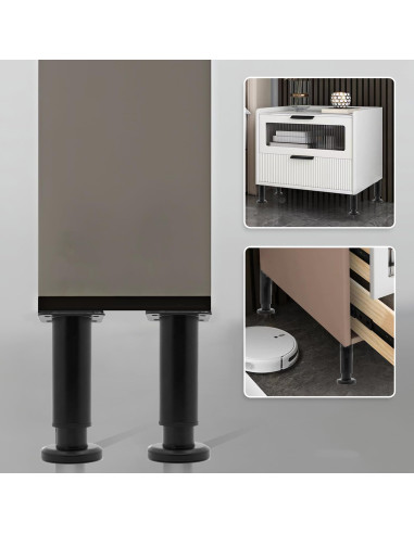 Set de 4 picioare de mobilier, reglabil pe...