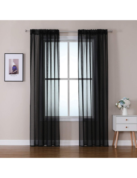 Set  2 perdele voal diverse culori