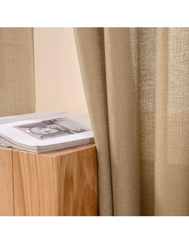 Draperii bej lana
