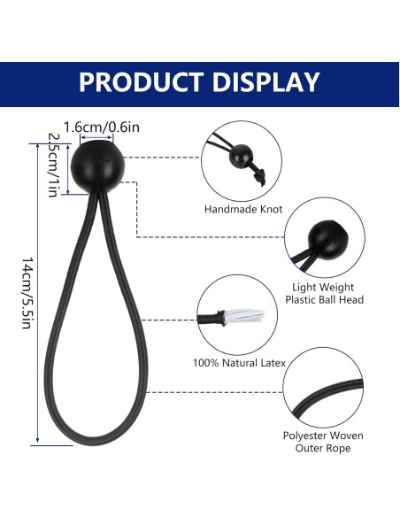 Set elastice cu bila pentru corturi