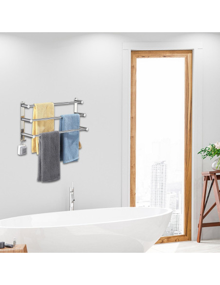 Set prosoape baie 3 bari inox
