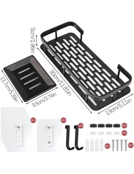 Set rafturi baie negre