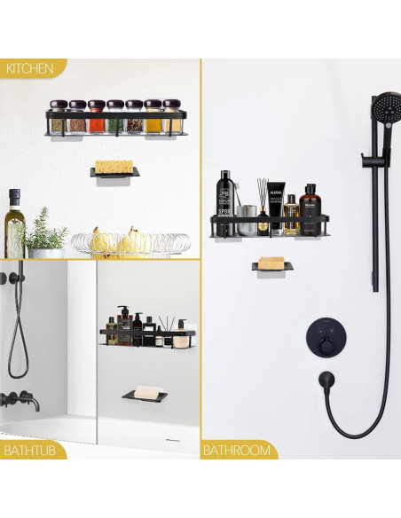 Set rafturi baie negre