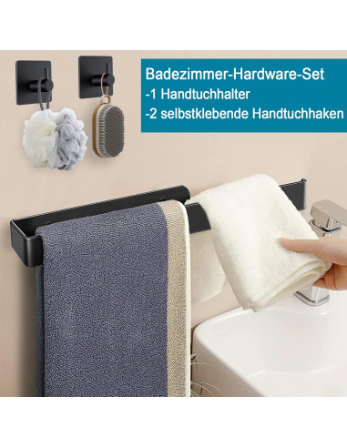 Set baie prosoape negru