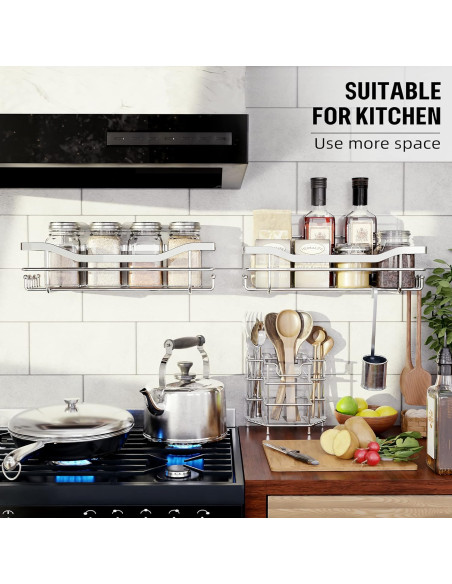 Set rafturi baie inox