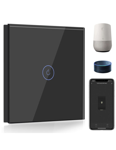 Intrerupator wireless negru