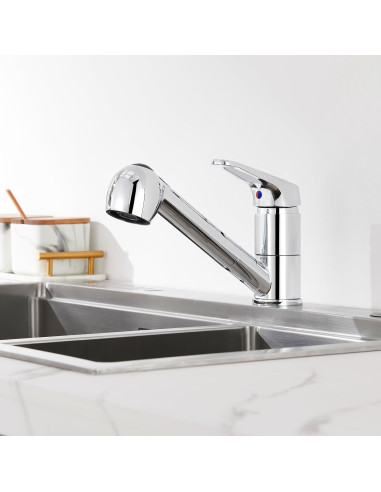 Baterie bucatarie inox cu dus