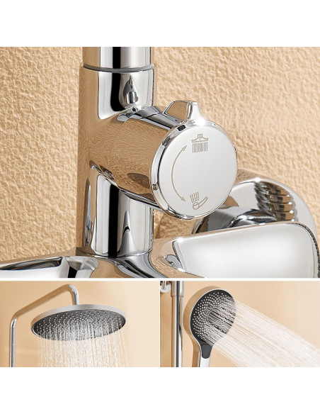 Set coloana dus inox