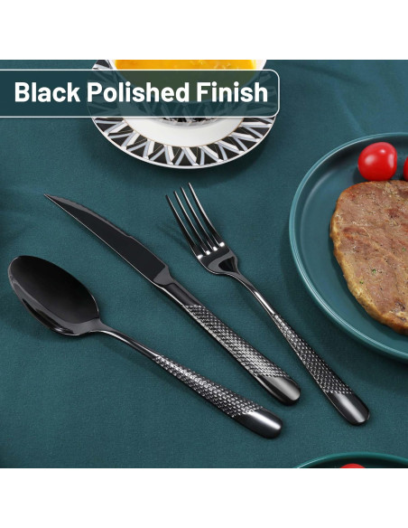 Set tacamuri Black Inox