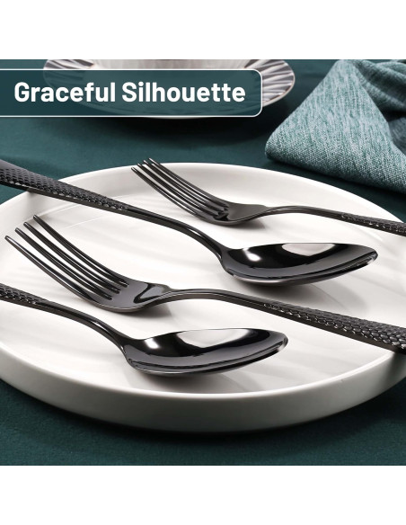 Set tacamuri Black Inox