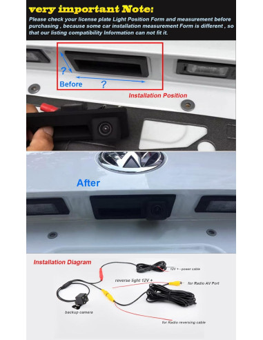 Camera Maner portbagaj pt VW Skoda Seat
